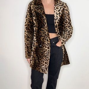 Vintage 90’s cheetah print jacket